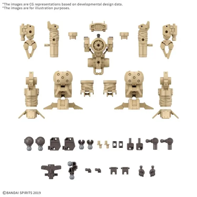 GUNDAM - 30MM 1/144 ZESTAW CZĘŚCI OPCJONALNYCH 18 - Zestaw modelarski
