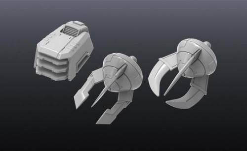 GUNDAM - Builders Parts HD 1/144 MS Ground 01 - Zestaw modelarski
