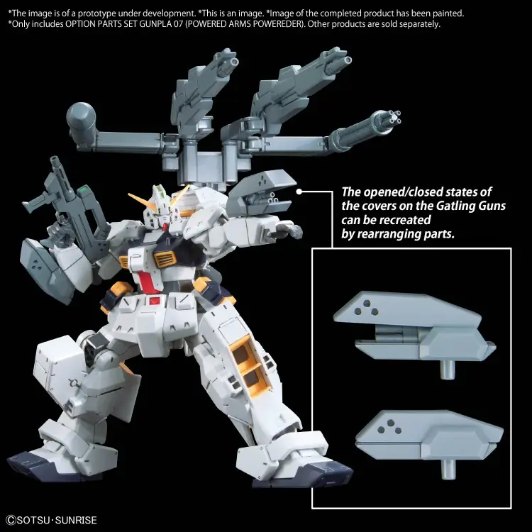 GUNDAM - Zestaw części opcjonalnych Gunpla 07 (Zasilany zasilacz broni) - Zestaw modelarski