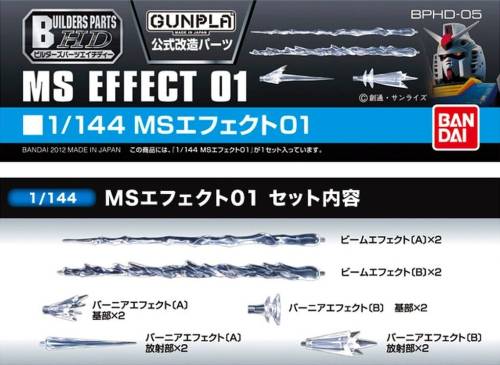 GUNDAM - Builders Parts HD 1/144 MS Effect 01 - Zestaw modelarski