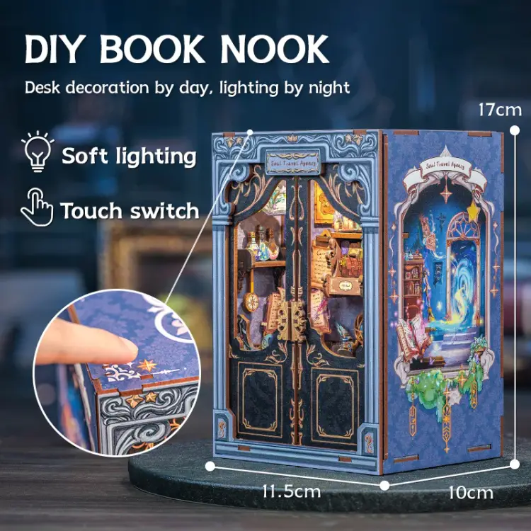 MINIATUROWY DOMEK - DIY - Biuro Podróży Dusza - 97szt + Oświetlenie LED