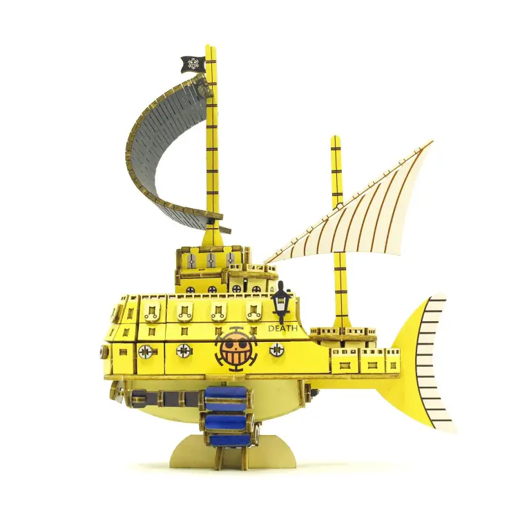 ONE PIECE - Law's Submarine - Zestaw modeli drewnianych 13,2x8,5x16 cm
