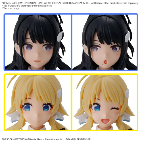 THE IDOLMASTER - Opcja 30MS Zestaw fryzur i części twarzy - Zestaw modelarski