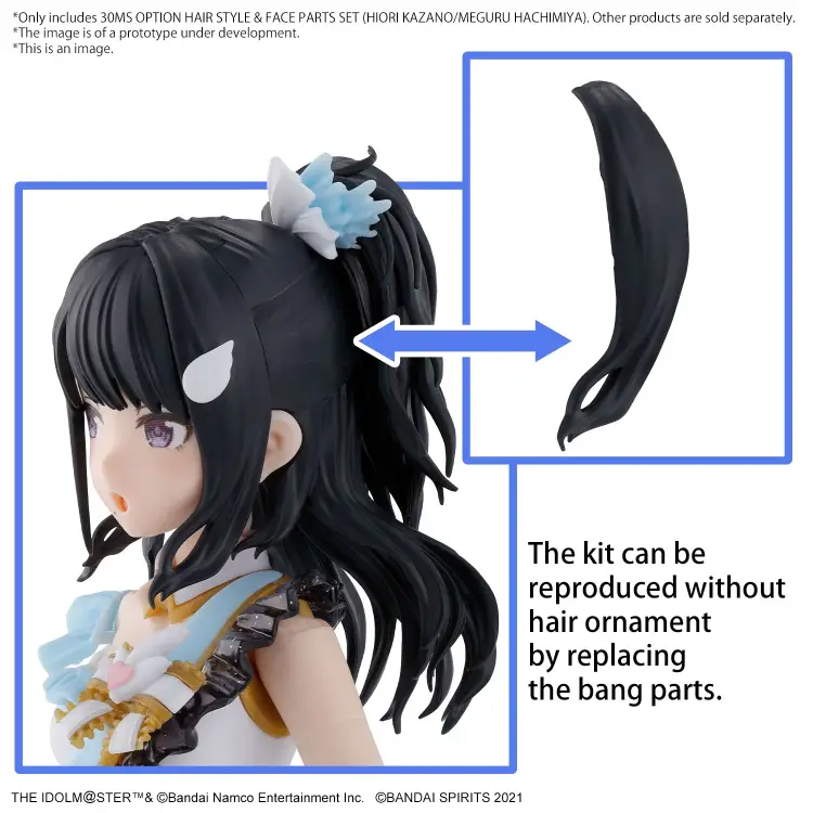 THE IDOLMASTER - Opcja 30MS Zestaw fryzur i części twarzy - Zestaw modelarski