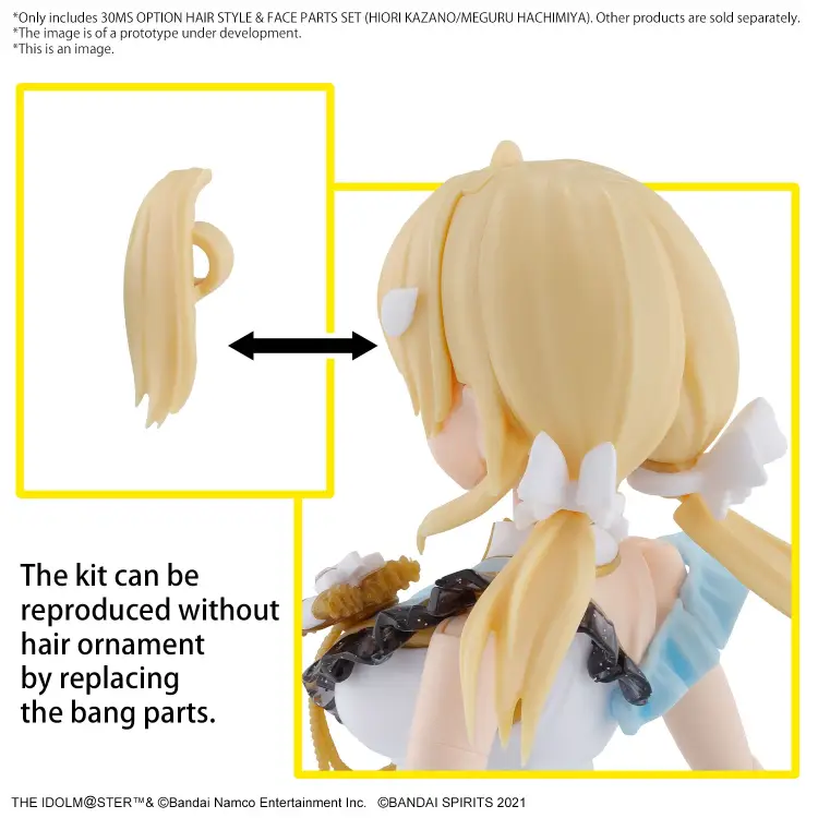 THE IDOLMASTER - Opcja 30MS Zestaw fryzur i części twarzy - Zestaw modelarski