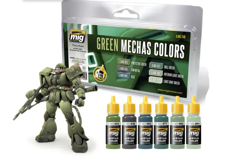 GUNDAM ACC - Zestaw kolorów Mechas - Zielony