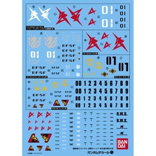 GUNDAM - GUNDAM DECAL 071 - Char's Counterattack Earth Federartion (Ziemska Federacja Kontratakująca)