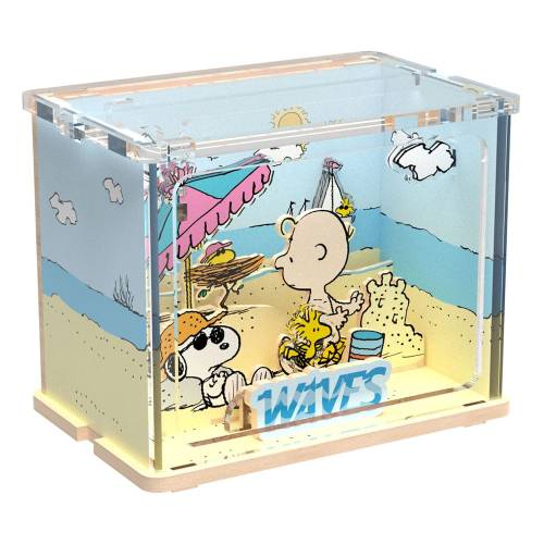 PEANUTS - Mini scena na plaży - model drewniany