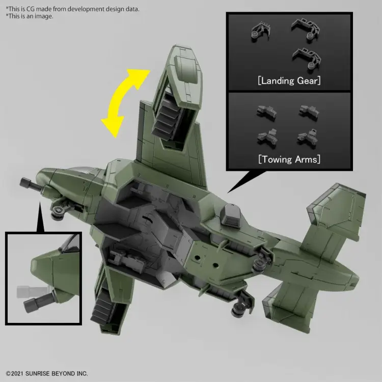 GUNDAM - HG 1/72 V-33 Stork Carrier - Zestaw modelarski