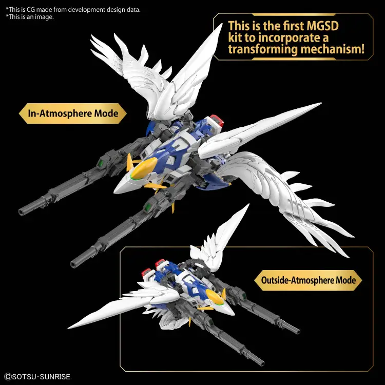 GUNDAM - MGSD Wing Gundam Zero EW - Zestaw modelarski