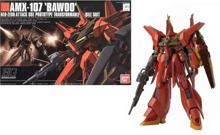 GUNDAM - HGUC AMX-107 Bawoo 1/144 - Zestaw modelarski