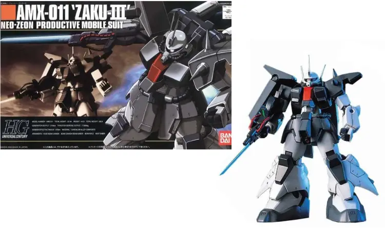 GUNDAM - HGUC AMX-011 Zaku III 1/144 - Zestaw modelarski