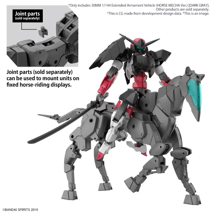 30MM - 1/144 Pojazd z rozszerzonym uzbrojeniem (Horse Mecha) Dark - Zestaw modelarski
