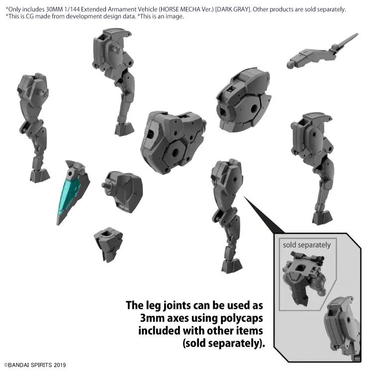 30MM - 1/144 Pojazd z rozszerzonym uzbrojeniem (Horse Mecha) Dark - Zestaw modelarski