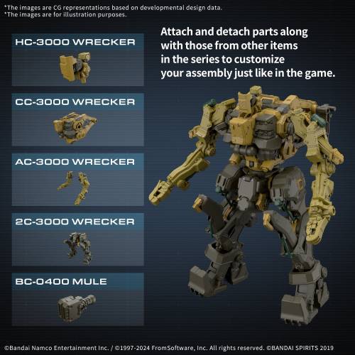 ARMORED CORE VI - CC-3000 Wrecker Milk Tooth - Zestaw modelarski