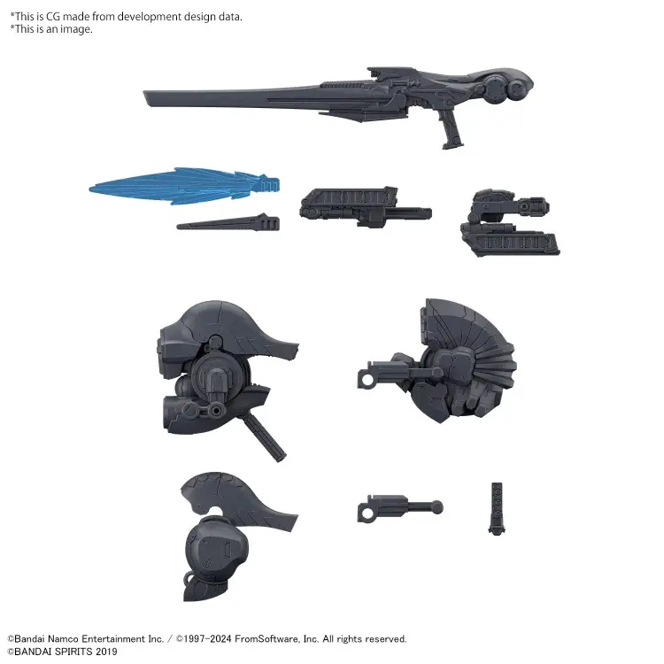 ARMORED CORE VI - Zestaw części opcjonalnych 30MM Zestaw broni 01 - Zestaw modelarski