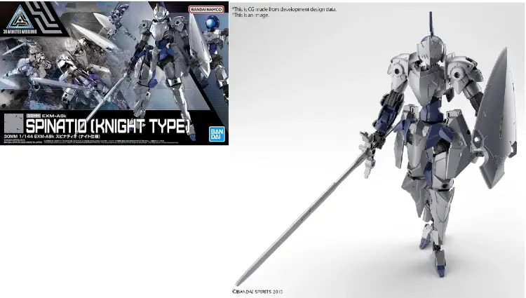 30MM - 1/144 EXM-A9k Spinatio (typ rycerza) - Zestaw modelarski