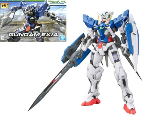 GUNDAM - HG 1/44 EXIA - Zestaw modelarski - 13cm