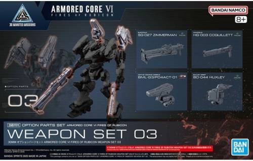 GUNDAM - 30MM OPTION PARTS SET ARMORED CORE - Zestaw modelarski