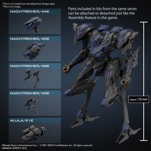 ARMORED CORE VI - Schneider Night Heron/40E Steel Haze - Zestaw modelarski