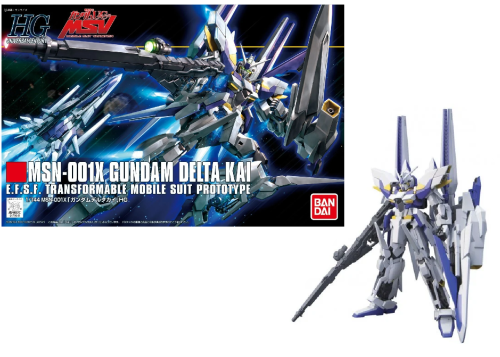 GUNDAM - Zestaw modelarski HGUC 1/144 MSN-001X Delta Kai Gundam