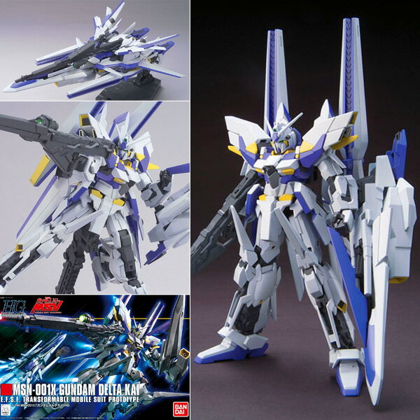GUNDAM - Zestaw modelarski HGUC 1/144 MSN-001X Delta Kai Gundam