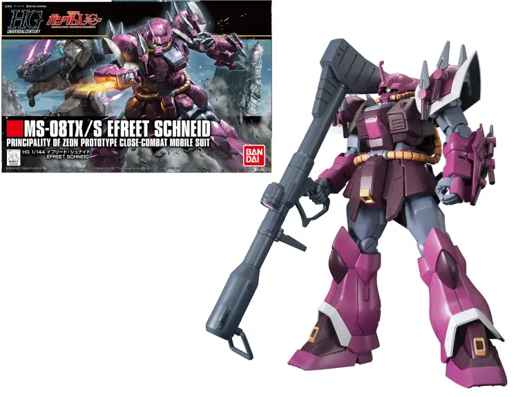 GUNDAM - Model Kit - High Grade - Efreet cutting MS-08TX/S - 1/144
