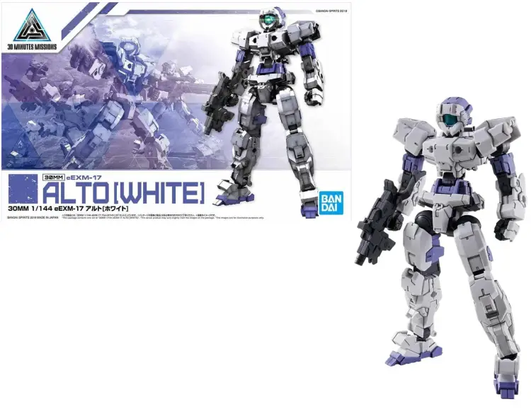 GUNDAM - 30MM 1/144 eEXM-17 Alto White - Zestaw modelarski
