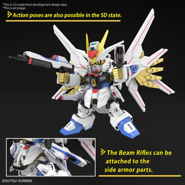 GUNDAM - SD Gundam Cross Silhouette Mighty Strike Freedom - Zestaw modelarski