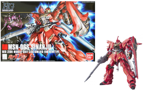 Bandai Model Kit Gundam - RX-0 Sinanju - Zestaw modelarski HGUC #1144
