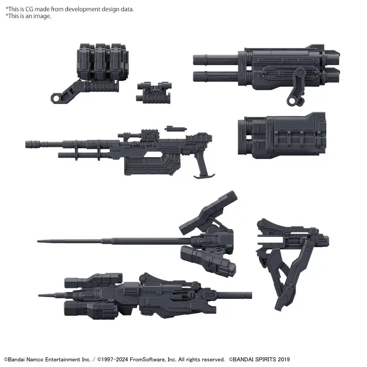 30MM - Zestaw części opcjonalnych Armored Core VI Zestaw broni 02 - Zestaw modelarski