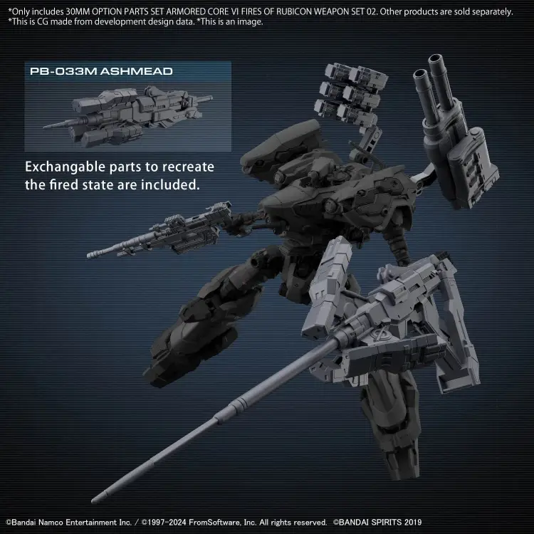 30MM - Zestaw części opcjonalnych Armored Core VI Zestaw broni 02 - Zestaw modelarski