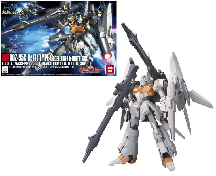 GUNDAM - 1/144 HGUC ReZEL TYPE-C ( Defenser b-Unit ) - Zestaw modelarski