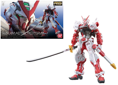 GUNDAM - RG 1/144 MBF-P02 Gundam Astray Red Frame - Zestaw modelarski 13 cm