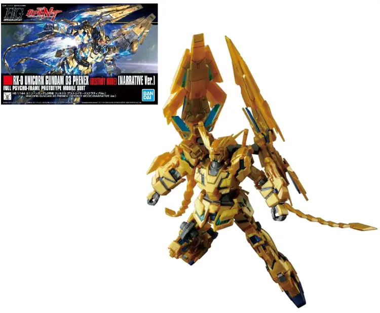 GUNDAM - HGUC 1/144 Unicorn Gundam 03 Phenex Destroy Mode - Zestaw modelarski