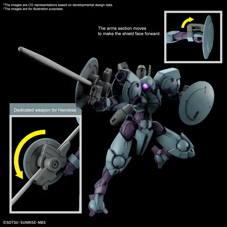 CZAROWNICA Z MERKURY - HG 1/144 Heindree - Zestaw modelarski