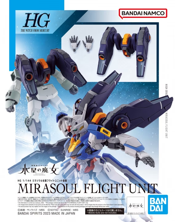 CZAROWNICA Z MERKURY - Jednostka latająca HG 1/144 Mirasoul - Zestaw modelarski