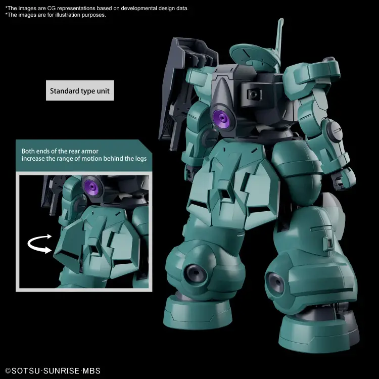 GUNDAM -HG 1/144 Dilanza Standard Type/Charac. Dilanza A - Zestaw modelarski