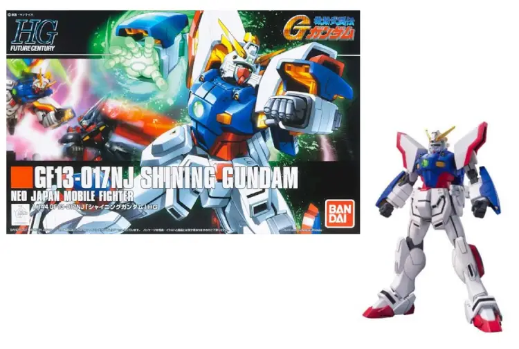GUNDAM - 1/144 HGUC Shinning Gundam - Zestaw modelarski 13 cm