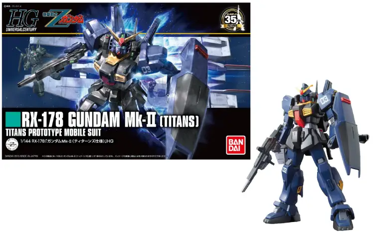 Bandai HGUC Gundam - RX-178 Gundam MK-II Titans 1/144