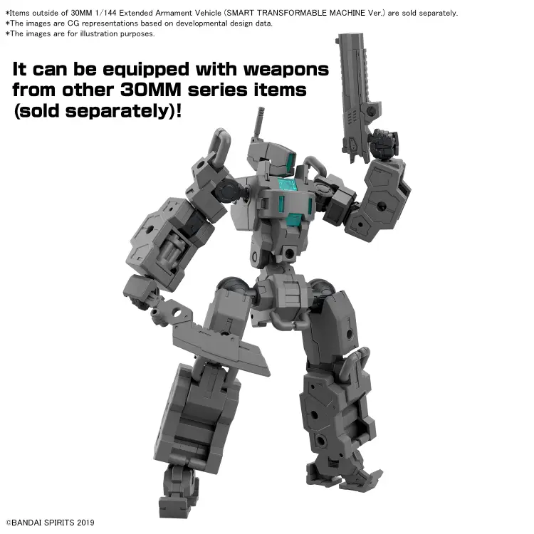 30MM - 1/144 Pojazd z rozszerzonym uzbrojeniem (Smart Trans. Mac.) - Zestaw modelarski