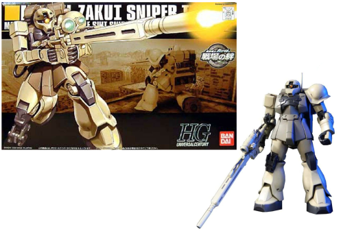 Bandai Model Kit Gundam - MS-05L Zaku I Sniper Type HGUC 1/144