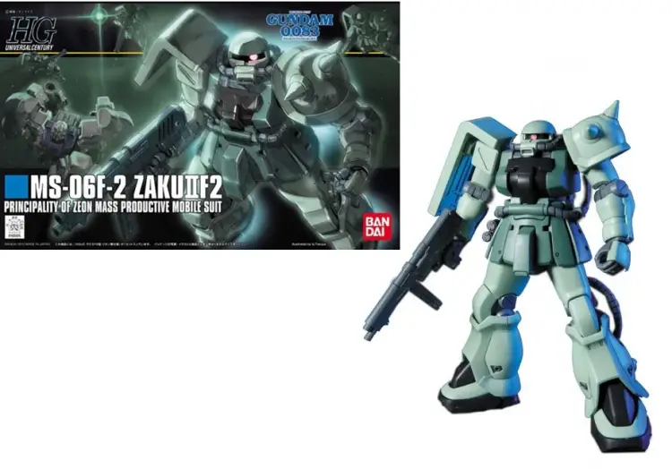 GUNDAM - HGUC 1/144 MS-06F-2 Zaku IIF2 Zeon M.P.M.S - Zestaw modelarski