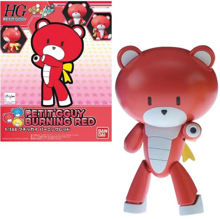 GUNDAM - HGPG 1/144 Petit'gguy Burning Red - Zestaw modelarski 8 cm
