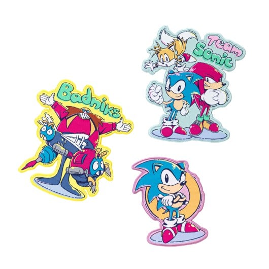 SONIC - Zestaw 3 naprasowanek