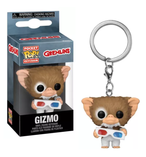 GREMLINS - Kieszonkowe breloczki do kluczy - Gizmo z okularami 3D