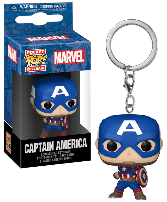 MARVEL NEW CLASSICS - Kieszonkowe breloki do kluczy - Kapitan Ameryka