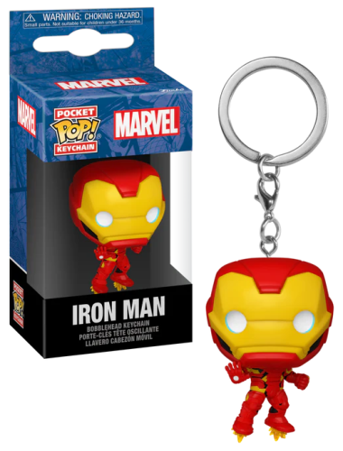 MARVEL NEW CLASSICS - Kieszonkowe breloki do kluczy - Iron Man