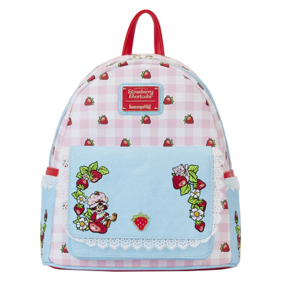 STRAWBERRY SHORTCAKE - Denim - Mini plecak LoungeFly