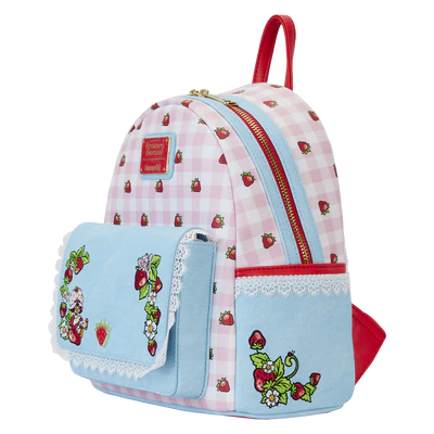 STRAWBERRY SHORTCAKE - Denim - Mini plecak LoungeFly